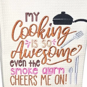 Cheryl's Creative Nook "Cooking is Awesome" Kitchen Towel