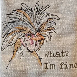 Cheryl's Creative Nook "I'm Fine" Kitchen Towel