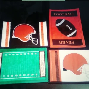 Cheryl's Creative Nook "Football" Mug Rug