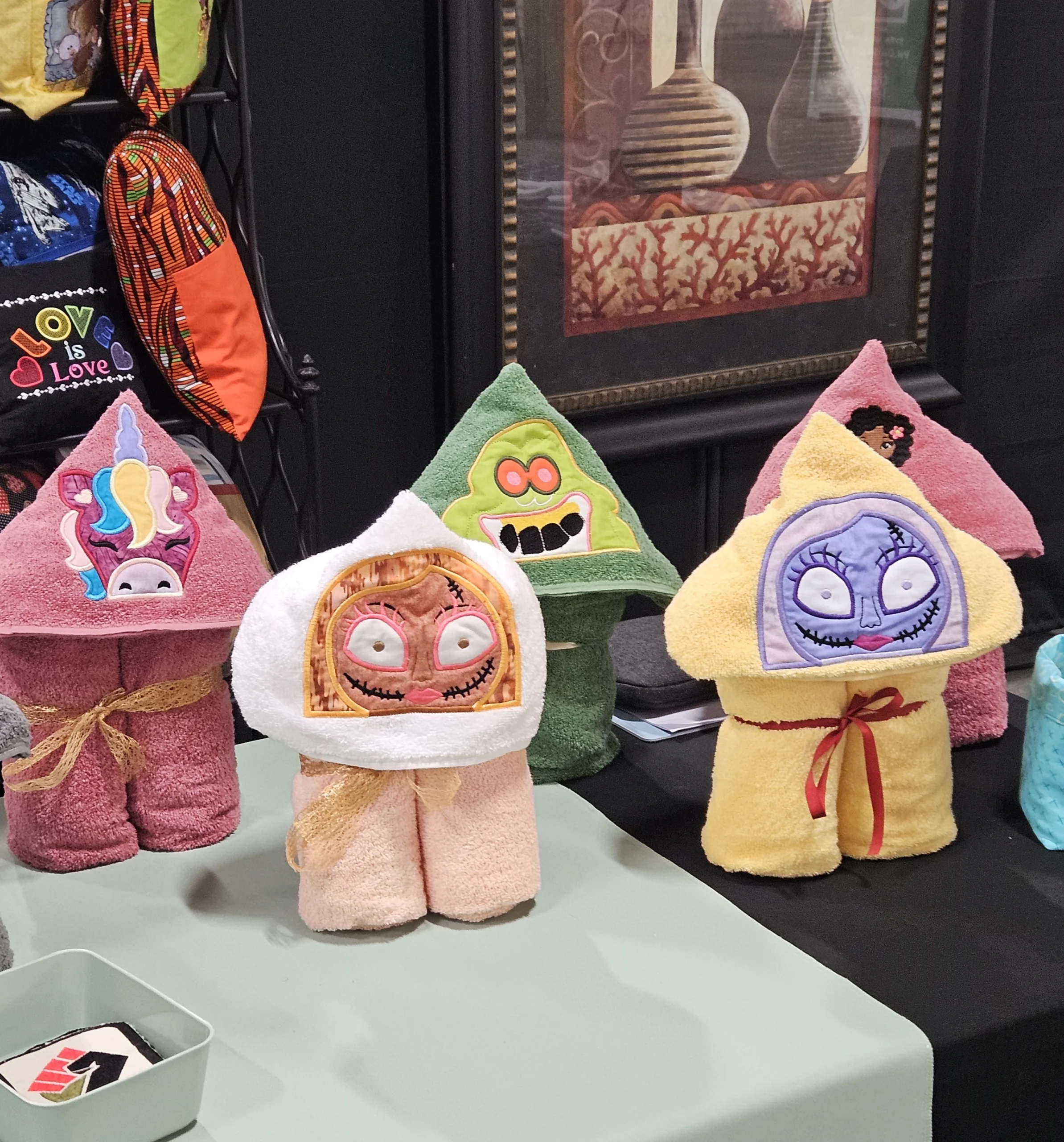 Cheryl's Creative Nook Vender photo of hooded bath towels